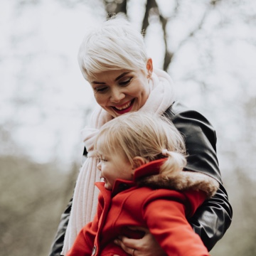 Naomi Mills and her daughter Beatrix.